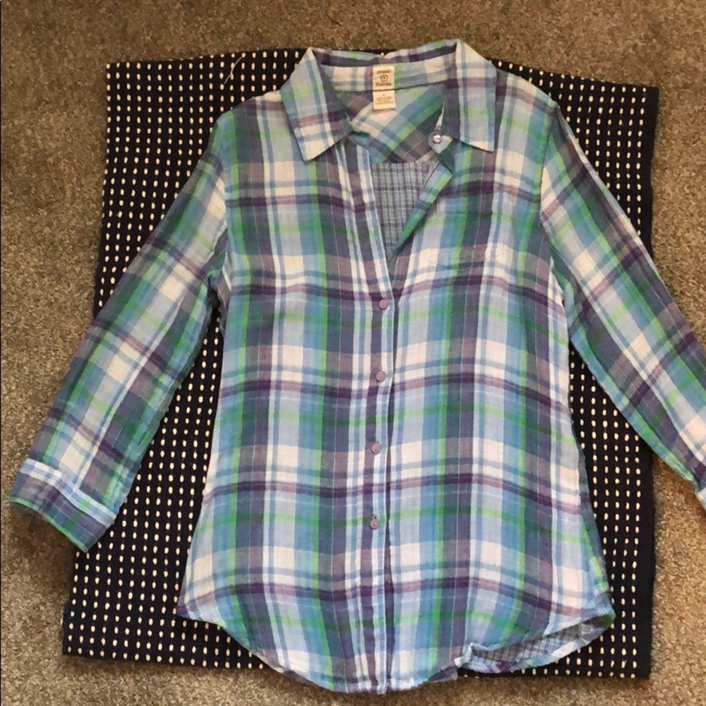 johnny cotton button down plaid shirt